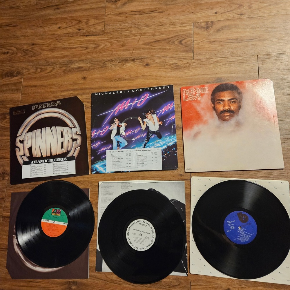 Lot‎ of 3 Soul Funk Vinyl - Spinners, Ronnie Laws, Michalski & Oosterveen PROMO